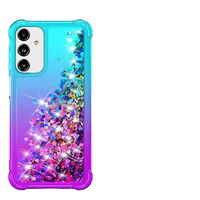 Étui de téléphone en PC+TPU liquide avec paillettes de sable fluide, échantillon gratuit pour iPhone 16 15 14 13 12 11 Pro Max