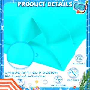 Cómodo <span class=keywords><strong>gorro</strong></span> de natación de silicona estampado para niños, mujeres y hombres, <span class=keywords><strong>gorro</strong></span> de natación antideslizante impermeable - Product Image 6