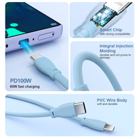 Cable de Datos de Lujo de Carga Rápida Tipo C USB 2.0, Cable Regular para Teléfono Móvil Tipo-C, Cargador Rápido de 100W, Cable USB
