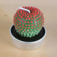 Ensemble de bougies succulentes, modélisation 3D réaliste, cire de paraffine, décoration d'intérieur, fleur de cactus pour table
