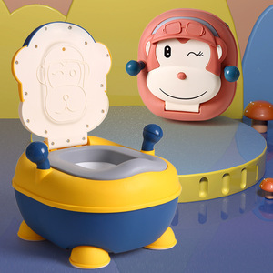 Asiento de entrenamiento para ir al baño para niños con tapa y asa para niños pequeños de 1 a 6 años, diseño de personajes, material PP - Product Image 1