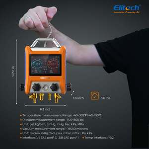 Manómetro <span class=keywords><strong>Digital</strong></span> EMG-40V con Pantalla Táctil de 5 Pulgadas para Diagnóstico de HVAC/R, Medición de Vacío y Temperatura - Product Image 5