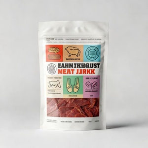 Bolsas Resistentes para Carne Seca, Bolsas de Plástico Impresas Personalizadas para Almacenamiento y Envío a Largo Plazo de Carne Deshidratada - Product Image 1