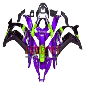 Cuerpo de inyección para <span class=keywords><strong>KAWASAKI</strong></span> <span class=keywords><strong>NINJA</strong></span> ZX1000 CC ZX10R Púrpura Negro 21 22 23 55No.38 ZX 10R 10 R 1000CC 2021 2022 2023 Carenado - Product Image 1