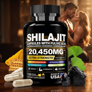 Cápsulas de Shilajit del Himalaya 8 en 1 de Marca Privada al por Mayor, 20450 mg de Ácido Fúlvico, <span class=keywords><strong>Ashwagandha</strong></span>, Ginseng, Energía, Apoyo Inmunológico <span class=keywords><strong>para</strong></span> Adultos - Product Image 2