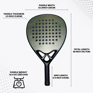 Raqueta de Pádel Profesional QINGYU SPORT de Carbono 3K, Raqueta de Pádel Personalizada con Espuma EVA para Tenis Playa, Raqueta de Pádel en Stock - Product Image 5