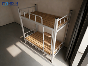 Lit superposé moderne en métal de haute qualité, durable, pour adultes, étudiants, dortoir, hôtel, école, chambre à coucher, appartement, lit écologique - Product Image 3