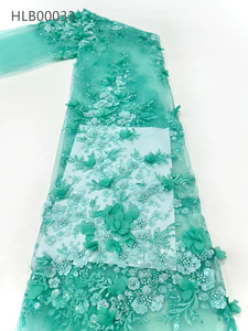 3D hoa đính cườm ren sáng hoa vải đầy màu sắc đính cườm <span class=keywords><strong>sequin</strong></span> vải cho bán buôn giá rẻ hơn - Product Image 4