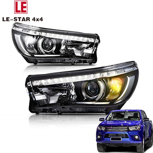 LE-STAR 4x4 con lampada diurna a LED faro frontale LED angel's eye per Hilux revo 2014 2015 2016 2017 2018 - Product Image 1