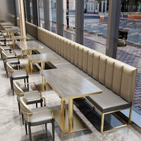 Meubles de restaurant de luxe de haute qualité, chaise, table basse, table de restauration rapide pour hôtel, canapé, banquette de restaurant, sièges de banquette de restaurant