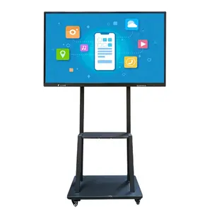 Sıcak satış 55 inç dijital interaktif düz Panel çoklu dokunmatik ekran akıllı tahta konferans eğitim ekipmanları için