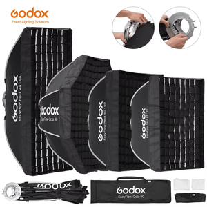 Boîte à lumière pliable Godox EazyFlow Series avec monture Bowens, diffuseur d'éclairage portable à installation rapide pour flash photo et lumière LED - Product Image 1