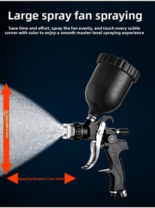 600cc tasse 1.4mm HVLP pulvérisateur sans air à main pas cher noir <span class=keywords><strong>pistolet</strong></span> à air <span class=keywords><strong>pistolet</strong></span> à <span class=keywords><strong>peinture</strong></span> pour voiture automatique <span class=keywords><strong>peinture</strong></span> H827 - Product Image 3