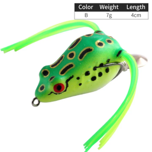 Señuelo de rana pequeña de boca puntiaguda, cebo blando de 7g/4cm, señuelo para lubina negra, aparejos de pesca, señuelo en miniatura - Product Image 6