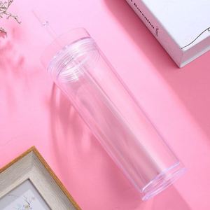 Commande en gros de gobelets en acrylique à double paroi de 16 oz avec paille pour café froid et nitro - Product Image 4