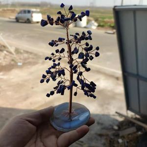 <b>Crystal</b> <b>Chip</b> Tree Blue Lapis Lazuli Wire Wrapped Home Decoration Ornament East China Sea Origin - Product Image 5