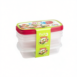 Caja de Almacenamiento de Alimentos Rectangular de Plástico de 12U, Capacidad de 0.25L, Apilable, Técnica de Inyección, con 3 Tapas de Aluminio en Varios Colores - Product Image 2