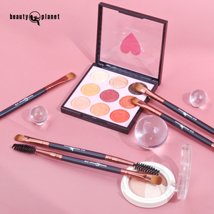<span class=keywords><strong>Pinceau</strong></span> de <span class=keywords><strong>maquillage</strong></span> pour les yeux et le visage à double face, noir, angulaire, en synthétique, pour le correcteur, l'eye-liner, l'ombre à paupières, les sourcils, de la marque Beauty Planet, en gros - Product Image 3