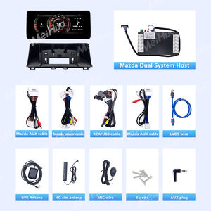 Meihua 12.3インチAndroidおよびオリジナルデュアルシステムステレオプレーヤーオーディオビデオフレームライン付きコンプリートセット2014-2019 Mazda3 - Product Image 4