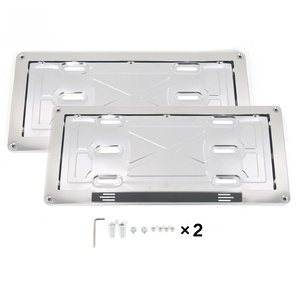 Cadre de plaque d'immatriculation en acier inoxydable miroir, neuf, directement de l'usine, pour l'Afghanistan, cadre de plaque d'immatriculation de voiture - Product Image 1
