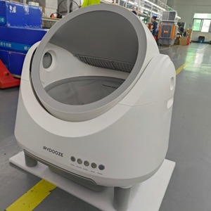 Litière automatique pour chat KittyBOT Premium en gros, design grain de bois, facile à nettoyer, contrô<span class=keywords><strong>le</strong></span> des odeurs, grande capacité, faible hauteur - Product Image 5
