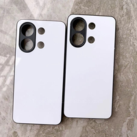 Coque de téléphone en TPU+PC à sublimation Matt Edge pour Redmi Note 13 4G, coque de téléphone mobile, blancs DIY, coque de téléphone personnalisée