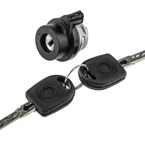 Clé de contacteur d'allumage Yunnuo 107905855CF 8E0905855A pour Volkswagen Polo, noire, ABS, avec connecteur de verrouillage - Product Image 2