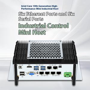 Mini PC Industrial con Core I7 Six-Serial Port 6 * Lan <span class=keywords><strong>USB</strong></span> Office J6412 Embedded J1800 Ventilador de CPU diferente Enchufe de EE. UU. Nueva condición - Product Image 3