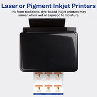 Étiquettes adhésives imperméables durables, technologie Sure Feed, diamètre de 2,5 pouces (6,4 cm), compatibles avec les imprimantes laser à encre pour l'emballage
