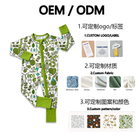Ensembles de pyjamas pour enfants 2025, 0-24 mois, en fibre de bambou personnalisée, à carreaux, manches longues, robe printemps-automne