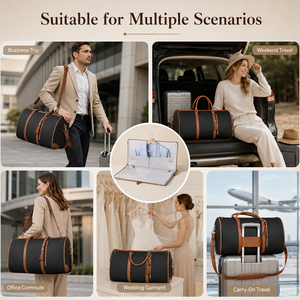 <span class=keywords><strong>Bolsa</strong></span> <span class=keywords><strong>de</strong></span> Viaje Plegable <span class=keywords><strong>de</strong></span> Cuero PU con Logotipo Personalizado, Gran Capacidad, Antiarrugas, <span class=keywords><strong>para</strong></span> Trajes, con Compartimento <span class=keywords><strong>para</strong></span> Zapatos - Product Image 5