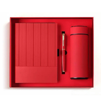 Coffrets Cadeaux d'Entreprise de Luxe Personnalisés avec Logo - Carnet en Cuir, Stylo, Bouteille et Boîte Cadeau - Ensemble Vert pour Bureau Professionnel
