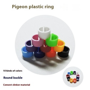 Anneau de transport pour pigeon, en plastique écologique, pour pigeon de course, identification par couleur, sans fermoir, fournitures pour oiseaux, 0,5 g, tous - Product Image 5