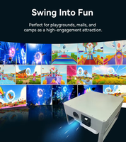 Système de projection interactive pour balançoire, jeu de balançoire immersif à détection de mouvement pour équipement de terrain de jeux commercial intérieur