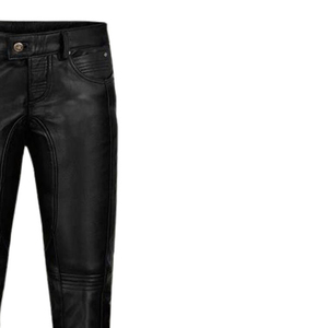 OEM Service Durable <b>Men</b> Slim Fit Straight Canvas <b>Leather</b> <b>Pants</b> Casual Premium Quality Soft Breathable Lightweight Button Fly - Product Image 5