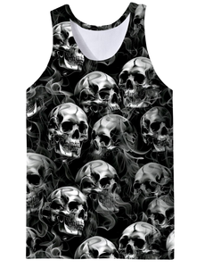 Camiseta sin mangas extragrande de algodón 230G, tejida, transpirable, lavada y desgastada, con estampado personalizado, precio de fábrica de Bangladesh y China - Product Image 1