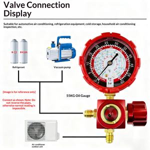 एयर कंडीशनर रेफ्रिजरेटर गेज R22 410 134 और चार्जिंग टूल 1 साल की वारंटी 1.5 किलोग्राम के साथ - Product Image 5