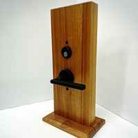 Ensemble de cylindres de serrure de porte noirs personnalisés avec corps de serrure à mortaise magnétique silencieux pour l'entrée principale de la villa