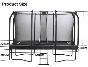Bon marché, <span class=keywords><strong>trampoline</strong></span> <span class=keywords><strong>de</strong></span> <span class=keywords><strong>jardin</strong></span> carré extérieur pour enfants avec sécurité NetOE - Product Image 3