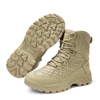 Bottes tactiques imperméables BAEWOON TB40 pour hommes, randonnée en plein air, respirantes, antidérapantes, bottes de combat Delta à tige haute