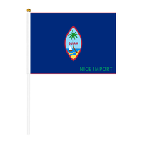Drapeau du Ghana, petit drapeau à main résistant aux intempéries en polyester pour la décoration de table, les événements scolaires, les matchs de football, les défilés, les célébrations