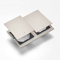 Interruptores y Enchufes de Pared WESA Ultrafinos con Botón Pulsador de 1/2/3 Vías, Enchufe Europeo de 1/2 Vía, Combinación Libre, Diseño Moderno de Lujo
