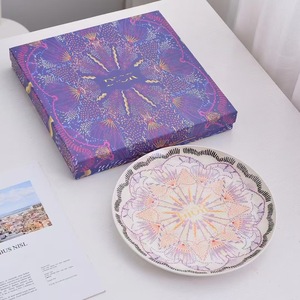 European Style Four Color Starry Sky Series Bone China Plates <strong>Limoges</strong> Dinner Plates Decorative Display Plates Gift Wholesale - Product Image 4