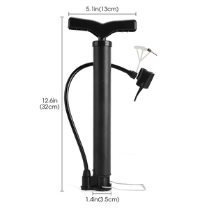 Portable <b>Pump</b> 120 PSI Bike Manual Air <b>Pump</b> <b>Balloon</b> Tire Floor <b>Pump</b> Cycling Accessories - Product Image 5
