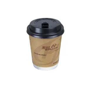 Tasse à café en papier peint unique avec couvercles Logo personnalisé imprimé jetable en bambou Style personnalisé emballage couleur caractéristique matériau écologique