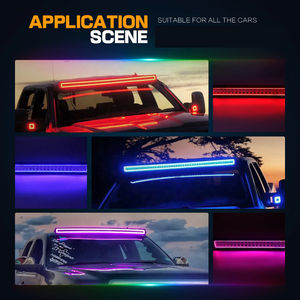 Barre lumineuse LED RGB ADT 20 pouces 126W avec effet de poursuite, changement de couleur, contrôle par application musicale pour bateau, voiture, camion, 4x4, SUV, VTT - Product Image 6