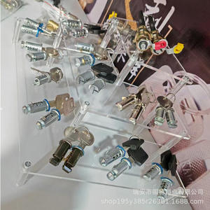 Cylindrical <b>Lock</b> Cylinder 35mm Zinc Plated Black 4 <b>Keys</b> General Applicable - Product Image 1