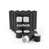 Tubes de baume à lèvres en carton personnalisés papier kraft vide push up parfum solide biodégradable brillant à lèvres 1.5 oz papier tube crème