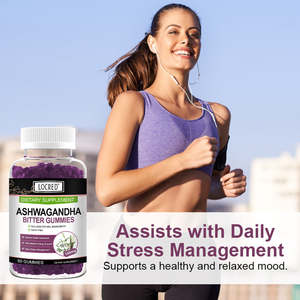 LOCRED Gomas Amargas de <span class=keywords><strong>Ashwagandha</strong></span> 150MG - Suplemento Natural Sem Laticínios para Gestão do Estresse e Suporte Energético - Product Image 4