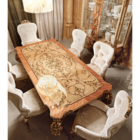 Armoire de rangement de salle à manger en bois massif sculpté de style européen, vitrine et buffet classiques personnalisés